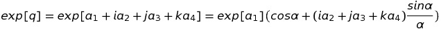 Exponentielle quaternionique
