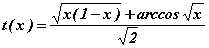 Solution inversée de l'équation de Sundman