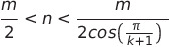 Condition sur m et n