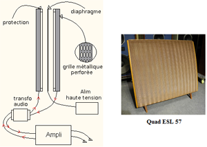 Haut-parleur électrostatique