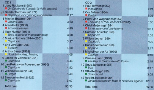 CD1 et CD2 21 Caprices