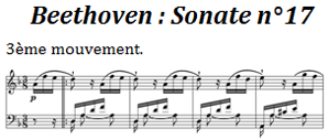 Sonate n°17 Beethoven
