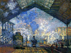 Claude Monnet : la gare Saint-Lazare