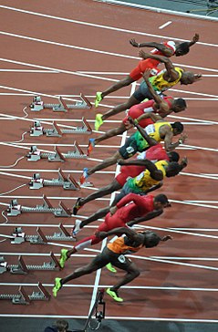 Finale olympique du 100 m